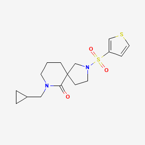 7-(cyclopropylmethyl)-2-(3-thienylsulfonyl)-2,7-diazaspiro[4.5]decan-6-one