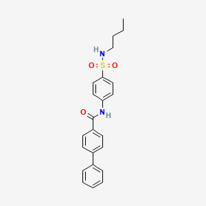 N-{4-[(butylamino)sulfonyl]phenyl}-4-biphenylcarboxamide