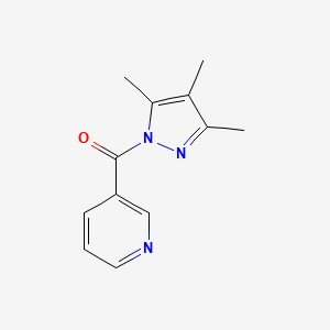 3-[(3,4,5-trimethyl-1H-pyrazol-1-yl)carbonyl]pyridine