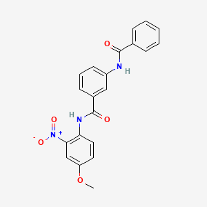 3-(benzoylamino)-N-(4-methoxy-2-nitrophenyl)benzamide