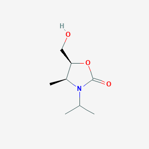 2-Oxazolidinone,5-(hydroxymethyl)-4-methyl-3-(1-methylethyl)-,(4S-cis)-(9CI)