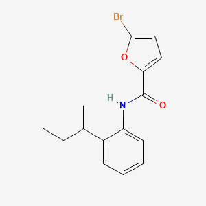 molecular formula C15H16BrNO2 B4056733 5-bromo-N-(2-sec-butylphenyl)-2-furamide 