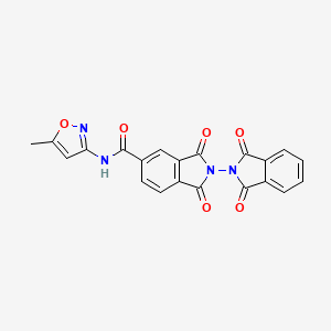 N-(5-methyl-3-isoxazolyl)-1,1',3,3'-tetraoxo-1,1',3,3'-tetrahydro-2,2'-biisoindole-5-carboxamide