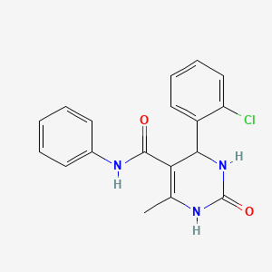 4-(2-chlorophenyl)-6-methyl-2-oxo-N-phenyl-1,2,3,4-tetrahydro-5-pyrimidinecarboxamide