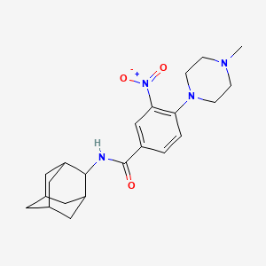 N-2-adamantyl-4-(4-methyl-1-piperazinyl)-3-nitrobenzamide