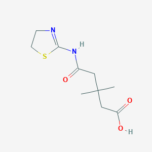 5-(4,5-dihydro-1,3-thiazol-2-ylamino)-3,3-dimethyl-5-oxopentanoic acid