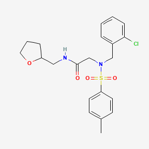 N~2~-(2-chlorobenzyl)-N~2~-[(4-methylphenyl)sulfonyl]-N~1~-(tetrahydro-2-furanylmethyl)glycinamide