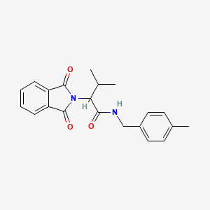 2-(1,3-dioxo-1,3-dihydro-2H-isoindol-2-yl)-3-methyl-N-(4-methylbenzyl)butanamide