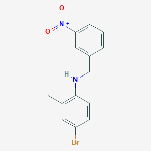 molecular formula C14H13BrN2O2 B405683 4-bromo-2-methyl-N-(3-nitrobenzyl)aniline 