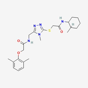 2-(2,6-dimethylphenoxy)-N-{[4-methyl-5-({2-[(2-methylcyclohexyl)amino]-2-oxoethyl}thio)-4H-1,2,4-triazol-3-yl]methyl}acetamide