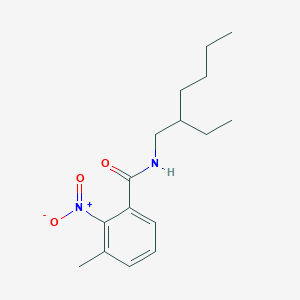 molecular formula C16H24N2O3 B4056847 N-(2-ethylhexyl)-3-methyl-2-nitrobenzamide 