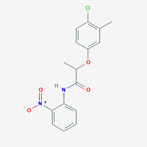 molecular formula C16H15ClN2O4 B4056854 2-(4-chloro-3-methylphenoxy)-N-(2-nitrophenyl)propanamide 