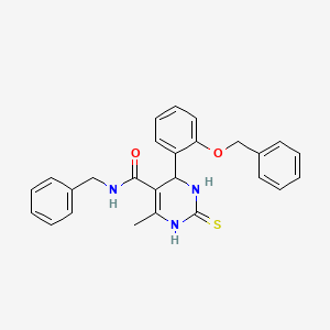 N-benzyl-4-[2-(benzyloxy)phenyl]-6-methyl-2-thioxo-1,2,3,4-tetrahydro-5-pyrimidinecarboxamide