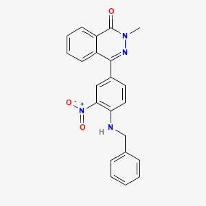 molecular formula C22H18N4O3 B4056888 4-[4-(benzylamino)-3-nitrophenyl]-2-methyl-1(2H)-phthalazinone 