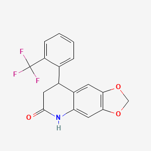 8-[2-(TRIFLUOROMETHYL)PHENYL]-2H,5H,6H,7H,8H-[1,3]DIOXOLO[4,5-G]QUINOLIN-6-ONE