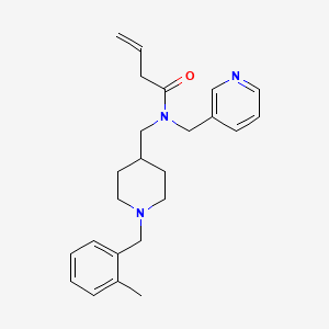 N-{[1-(2-methylbenzyl)-4-piperidinyl]methyl}-N-(3-pyridinylmethyl)-3-butenamide