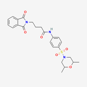 N-{4-[(2,6-dimethyl-4-morpholinyl)sulfonyl]phenyl}-4-(1,3-dioxo-1,3-dihydro-2H-isoindol-2-yl)butanamide