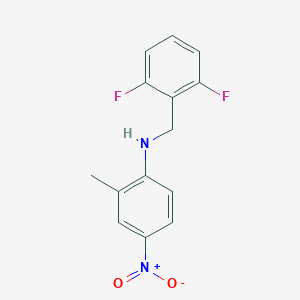 molecular formula C14H12F2N2O2 B405695 N-(2,6-difluorobenzyl)-2-methyl-4-nitroaniline 