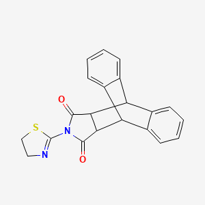 17-(4,5-dihydro-1,3-thiazol-2-yl)-17-azapentacyclo[6.6.5.0~2,7~.0~9,14~.0~15,19~]nonadeca-2,4,6,9,11,13-hexaene-16,18-dione