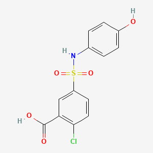 2-chloro-5-{[(4-hydroxyphenyl)amino]sulfonyl}benzoic acid