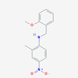 molecular formula C15H16N2O3 B405698 N-(2-methoxybenzyl)-2-methyl-4-nitroaniline 