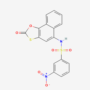 molecular formula C17H10N2O6S2 B4056993 3-nitro-N-(2-oxonaphtho[2,1-d][1,3]oxathiol-5-yl)benzenesulfonamide 