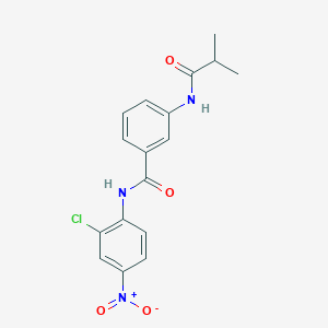 N-(2-chloro-4-nitrophenyl)-3-(isobutyrylamino)benzamide