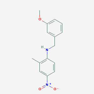 molecular formula C15H16N2O3 B405702 m-Anisyl-(2-methyl-4-nitro-phenyl)amine 