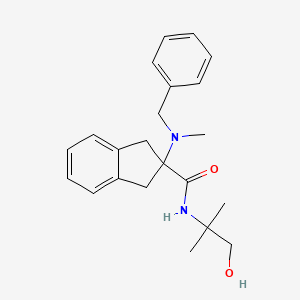 molecular formula C22H28N2O2 B4057037 2-[苄基(甲基)氨基]-N-(2-羟基-1,1-二甲基乙基)-2-茚满甲酰胺 