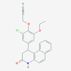 1-[3-chloro-5-ethoxy-4-(2-propyn-1-yloxy)phenyl]-1,4-dihydrobenzo[f]quinolin-3(2H)-one