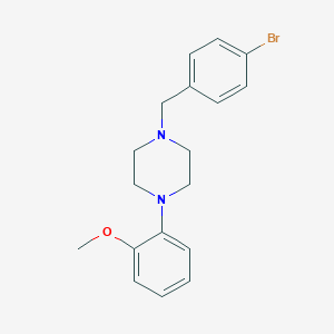molecular formula C18H21BrN2O B405707 1-(4-Bromobenzyl)-4-(2-methoxyphenyl)piperazine 