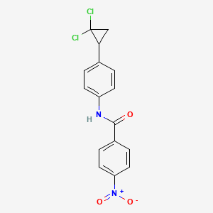 N-[4-(2,2-dichlorocyclopropyl)phenyl]-4-nitrobenzamide