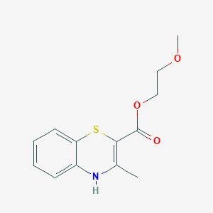 molecular formula C13H15NO3S B405708 2-methoxyethyl 3-methyl-4H-1,4-benzothiazine-2-carboxylate 