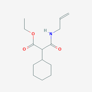 molecular formula C14H23NO3 B405711 Ethyl 3-(allylamino)-2-cyclohexyl-3-oxopropanoate 
