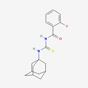 N-[(1-adamantylamino)carbonothioyl]-2-fluorobenzamide