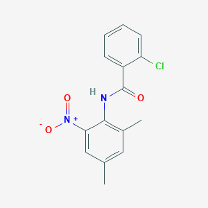 molecular formula C15H13ClN2O3 B4057138 2-chloro-N-(2,4-dimethyl-6-nitrophenyl)benzamide 