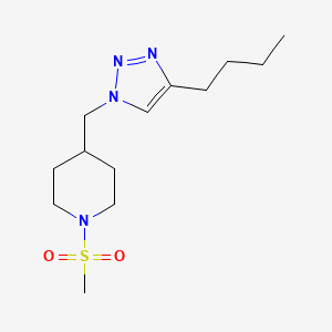 4-[(4-butyl-1H-1,2,3-triazol-1-yl)methyl]-1-(methylsulfonyl)piperidine