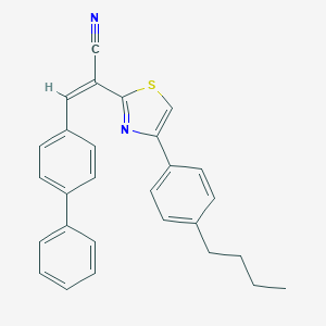 molecular formula C28H24N2S B405718 3-[1,1'-Biphenyl]-4-yl-2-[4-(4-butylphenyl)-1,3-thiazol-2-yl]acrylonitrile CAS No. 332175-18-5