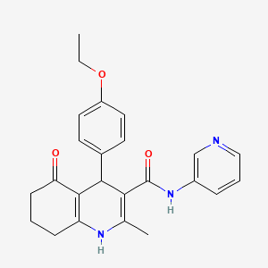 4-(4-ethoxyphenyl)-2-methyl-5-oxo-N-3-pyridinyl-1,4,5,6,7,8-hexahydro-3-quinolinecarboxamide