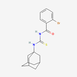 molecular formula C18H21BrN2OS B4057320 N-[(1-adamantylamino)carbonothioyl]-2-bromobenzamide 