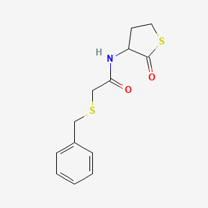 molecular formula C13H15NO2S2 B4057356 2-(苄硫基)-N-(2-氧代四氢-3-噻吩基)乙酰胺 