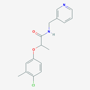 molecular formula C16H17ClN2O2 B4057364 2-(4-氯-3-甲基苯氧基)-N-(3-吡啶基甲基)丙酰胺 