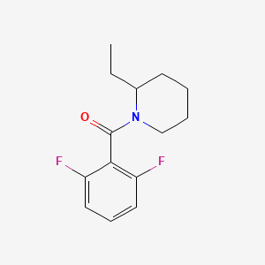 molecular formula C14H17F2NO B4057370 1-(2,6-difluorobenzoyl)-2-ethylpiperidine 