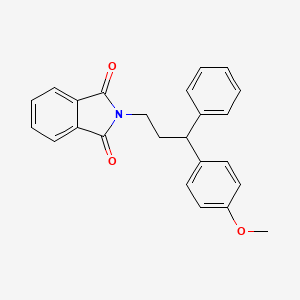 molecular formula C24H21NO3 B4057380 2-[3-(4-methoxyphenyl)-3-phenylpropyl]-1H-isoindole-1,3(2H)-dione 