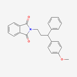 molecular formula C24H21NO3 B4057380 2-[3-(4-甲氧基苯基)-3-苯基丙基]-1H-异吲哚-1,3(2H)-二酮 