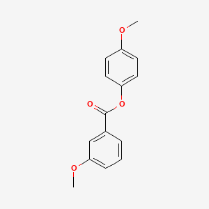 molecular formula C15H14O4 B4057413 4-甲氧基苯基 3-甲氧基苯甲酸酯 