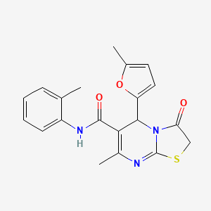 7-methyl-5-(5-methyl-2-furyl)-N-(2-methylphenyl)-3-oxo-2,3-dihydro-5H-[1,3]thiazolo[3,2-a]pyrimidine-6-carboxamide