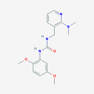 molecular formula C17H22N4O3 B4057449 N-(2,5-二甲氧基苯基)-N'-{[2-(二甲氨基)-3-吡啶基]甲基}脲 