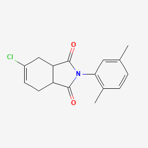 molecular formula C16H16ClNO2 B4057471 5-chloro-2-(2,5-dimethylphenyl)-3a,4,7,7a-tetrahydro-1H-isoindole-1,3(2H)-dione 