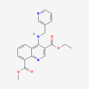 3-O-ethyl 8-O-methyl 4-(pyridin-3-ylmethylamino)quinoline-3,8-dicarboxylate